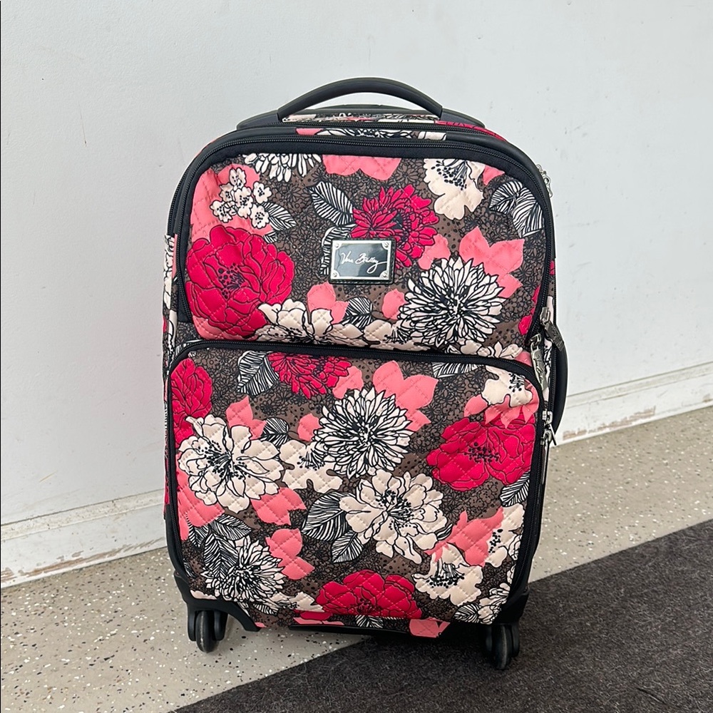 Vera Bradley Red and Pink Floral Suitcase